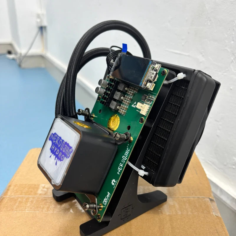 Brand New NerdQaxe++ Hydro 4.8TH/s 80W BTC Miner 15J/Th 4*BM1370 ASIC Chips, 2.4G WiFi Crypto Machine Open-Source Miner