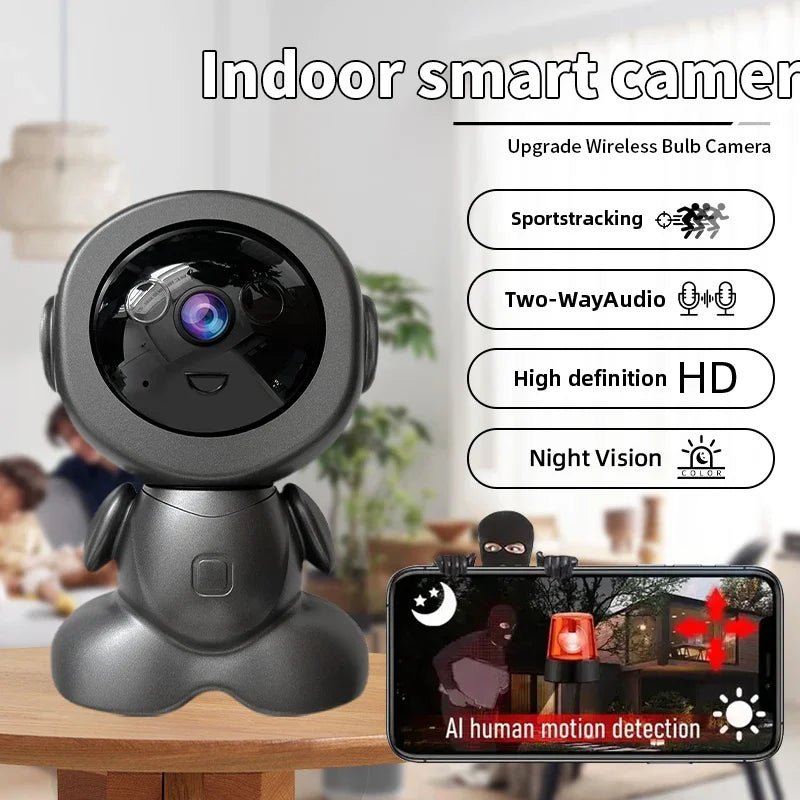 8MP Wifi Security Camera Indoor HD Baby Monitor Smart Home Surveillance Robot PTZ Camera Auto Tracking Night Vision Pet Monitor