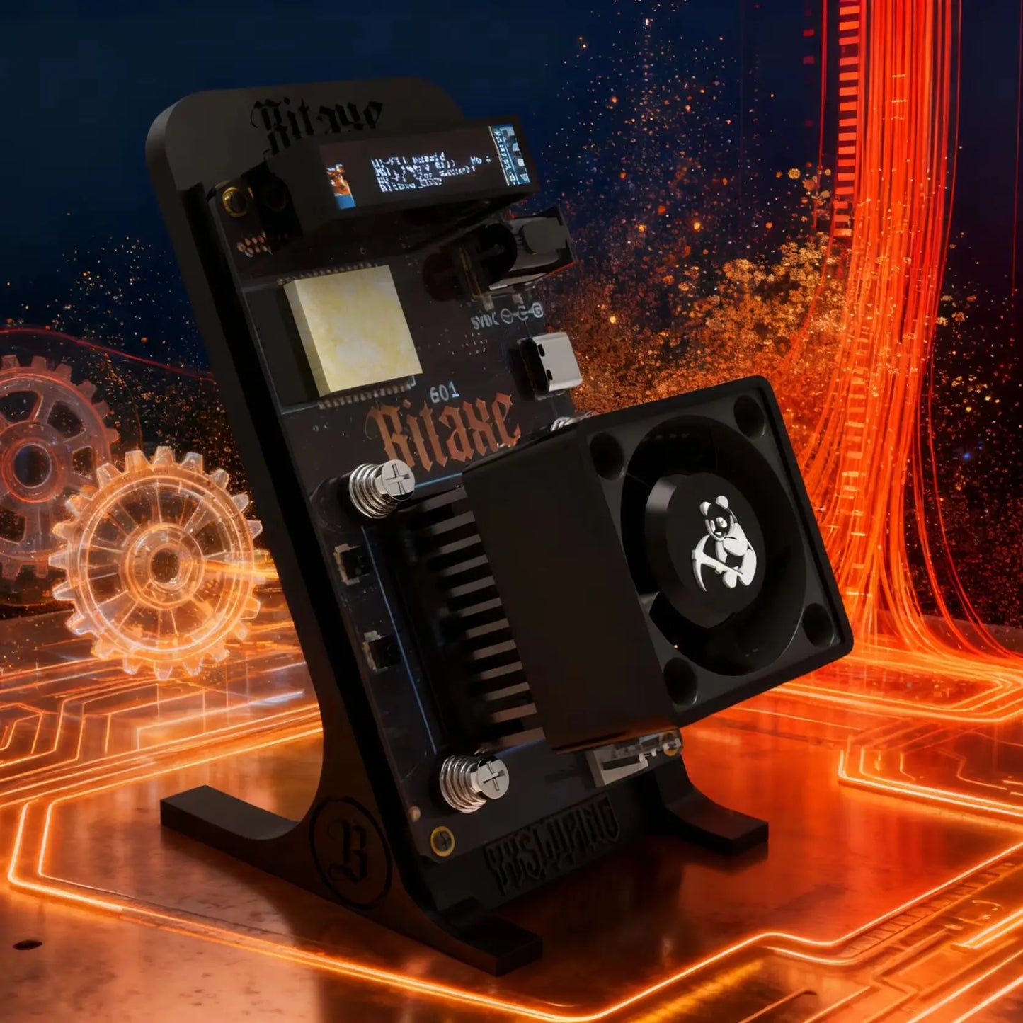 Factory wholesale 2025 Latest YYSLuping Bitaxe Gamma 601 1.2th/s 18W Open Source Bitcoin Miner With Power Supply