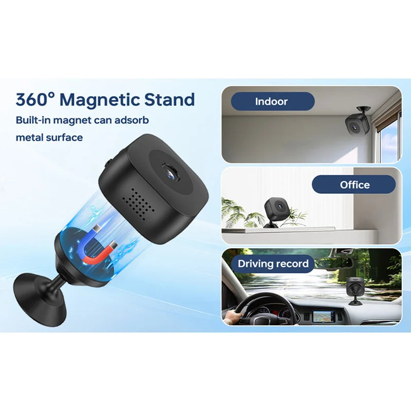 Mini Smart Camera WiFi IP/AP Remote Monitoring Portable Mobile Detection Camcorder Smart Home Baby Security Camera 2025