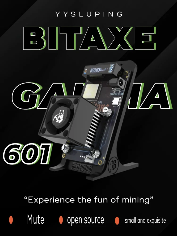 Factory wholesale 2025 Latest YYSLuping Bitaxe Gamma 601 1.2th/s 18W Open Source Bitcoin Miner With Power Supply