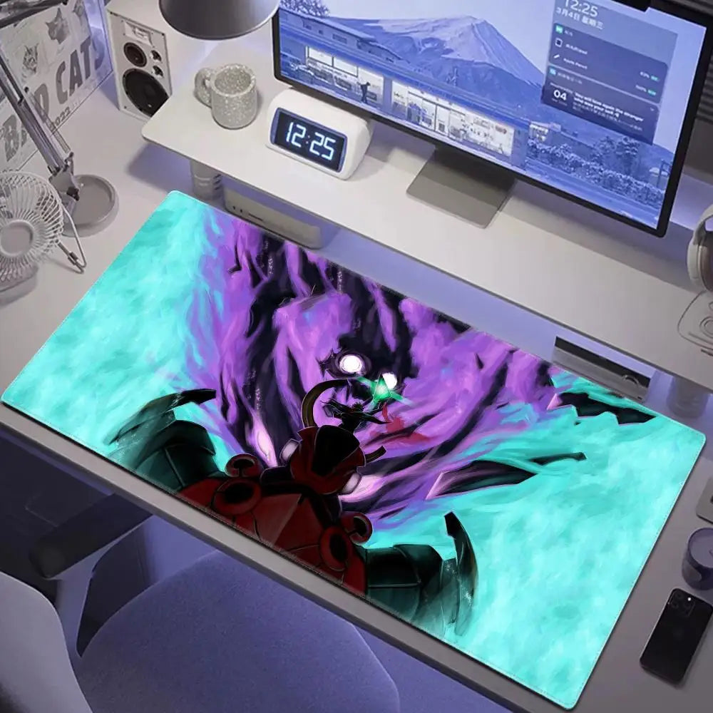 Anime Gurren Lagann Mousepad Large Gaming Mouse Pad LockEdge Thickened Computer Keyboard Table Desk Mat