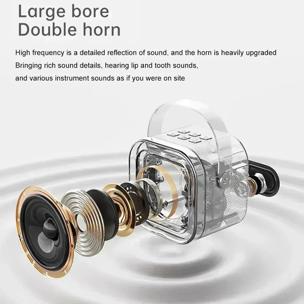 NEW Hot K12 Bluetooth Speaker Portable Home Cute Karaoke Mini Wireless Audio with Microphone K Song Family Singing Machine