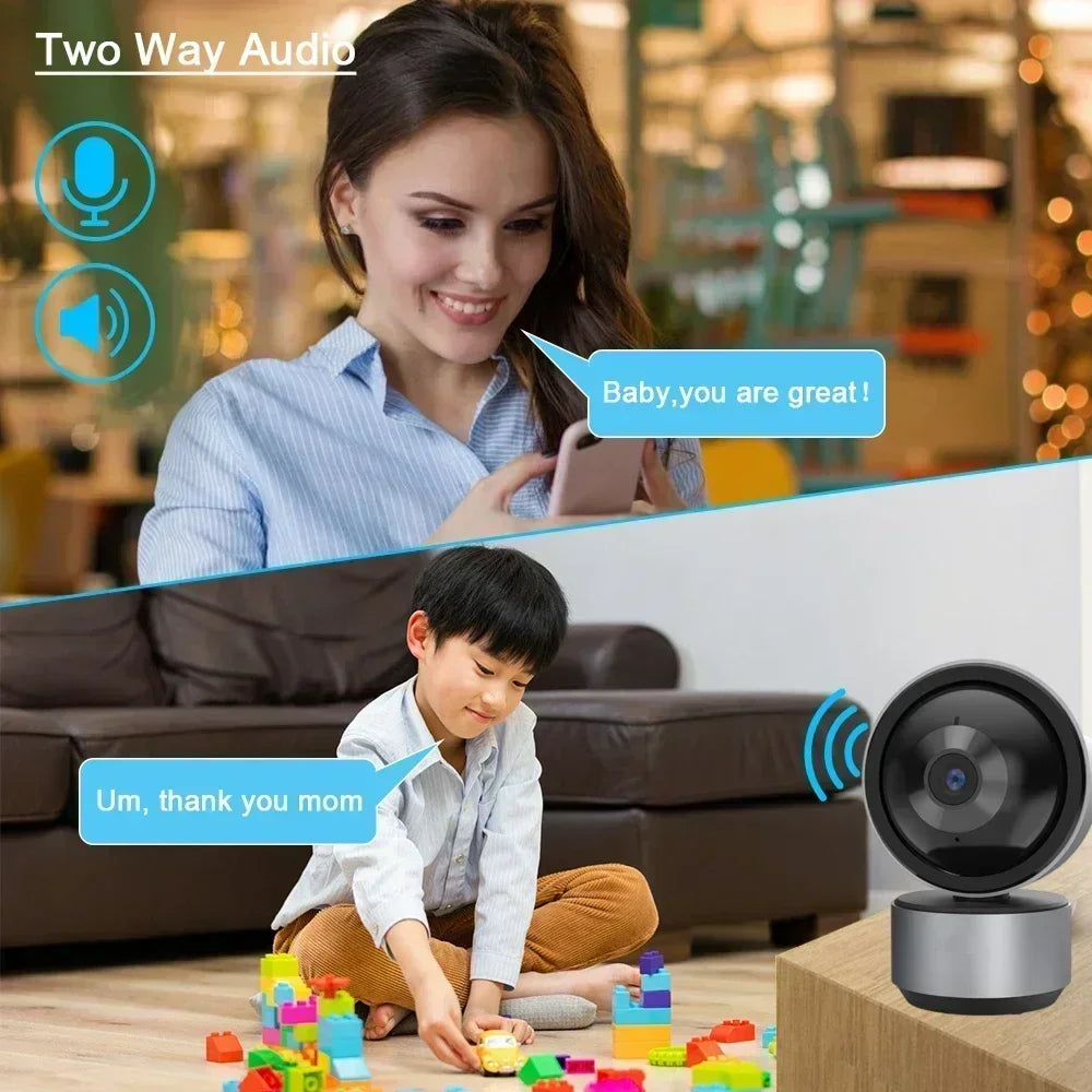 Smart Life 5MP IP WiFi Camera Surveillance Security Baby Monitor Automatic Human Tracking Cam Two Way Audio Indoor Video Camera