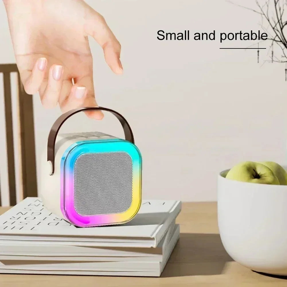 NEW Hot K12 Bluetooth Speaker Portable Home Cute Karaoke Mini Wireless Audio with Microphone K Song Family Singing Machine
