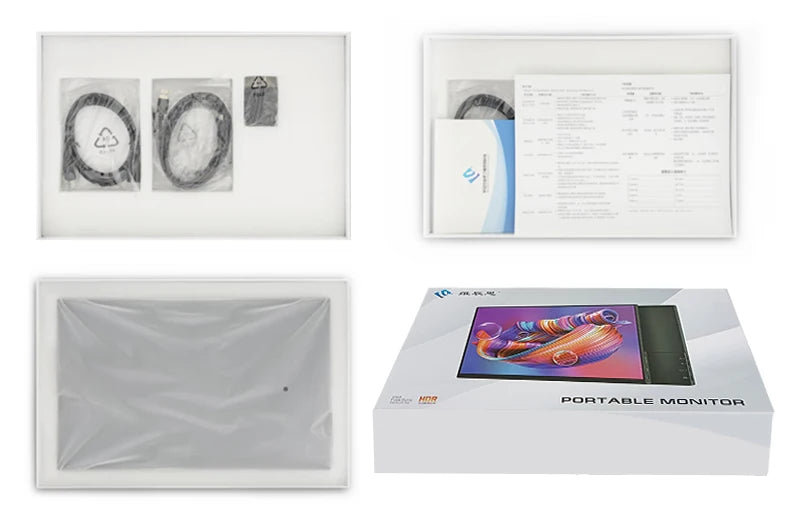 13.3'' 1080p Portable Monitor Samsung Oled Panel 100%DCI-P3 USB-C HDMI-Compatible Travelling Display for PC Laptop Xbox Switch