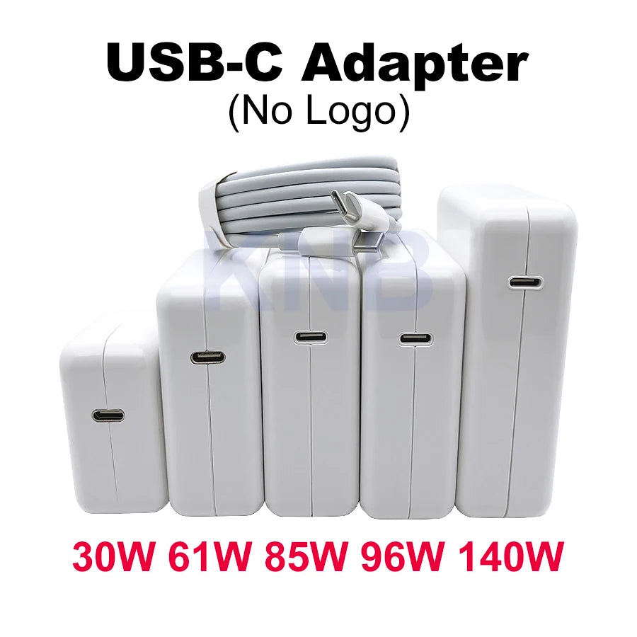 30W 61W 87W 96W 140W PD USB-C Power Adapter Type-C Fast Charger For MacBook Pro Air A1706 A1707 A2141 A2337 A2338 2015-2019
