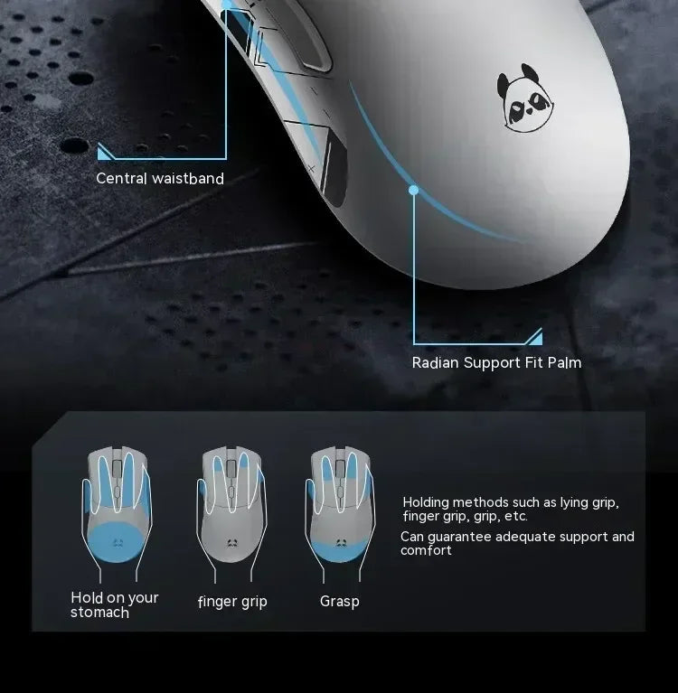 Metaphyuni Metapanda P1 Wireless Mouse P1 Pro Max Paw3395L ow Latency Lightweight E-Sports Gaming Mouse Ergonomics Pc Gamer Gift