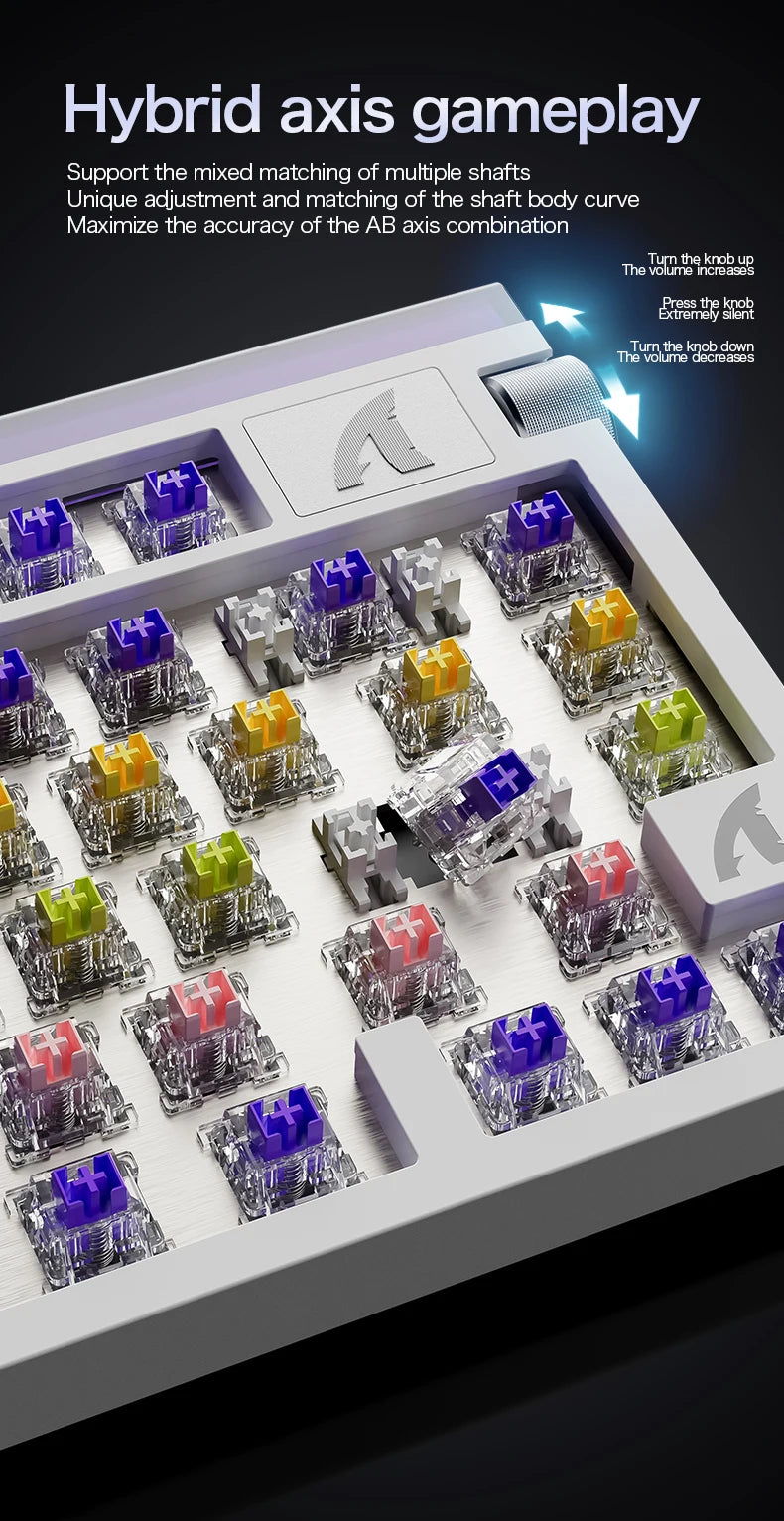 Attack Shark R85HE wired gaming keyboard 1600W RGB 8KHZ magnetic axis mechanical keyboard