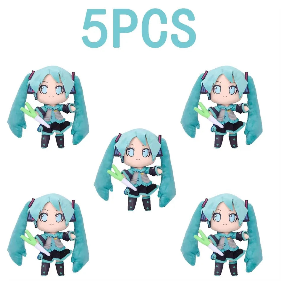 Cartoon 20cm Hatsune Miku Plush Doll Toy Anime sakura Miku snow Miku Character Kawaii Sitting posture Fufu Kids Christmas Gift