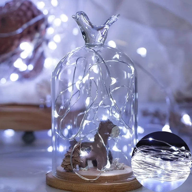 Fairy Light Battery Operated 1-20M String Light ，Christmas ，Indoor Home ，Festival Wedding ，Party or Gift ，birthday，Decoration