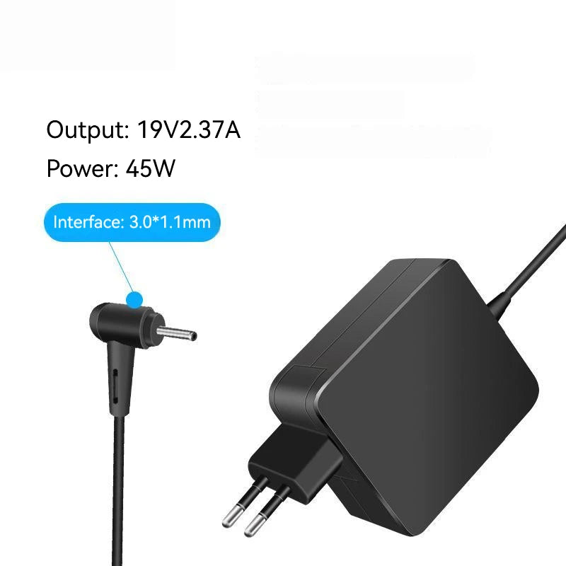 19V 2.37A 45W 3.0*1.1MM Laptop Ac Adapter Charger For Acer Spin 5 SP513 SF514-51 SP513-51,Iconia W700