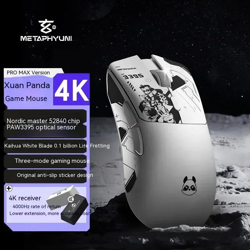 Metaphyuni Metapanda P1 Wireless Mouse P1 Pro Max Paw3395L ow Latency Lightweight E-Sports Gaming Mouse Ergonomics Pc Gamer Gift