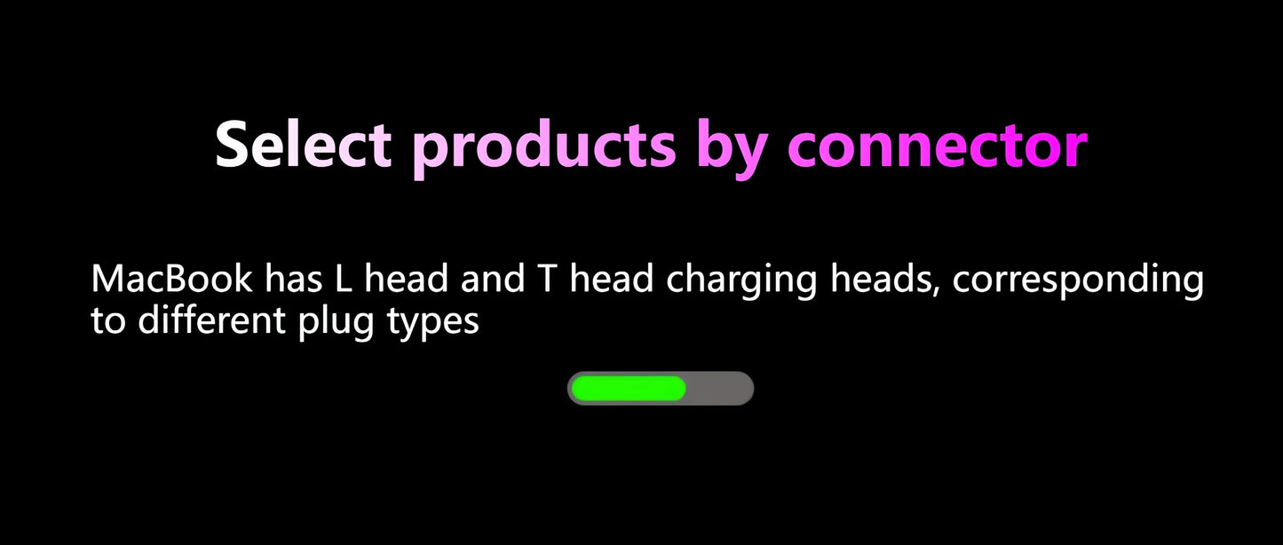 BINGO New 45W Magsafe2-T Charger(14.85V-3.05A)for MacBook Air 11" 13" A1465 A1466 A1436 MD223 MD224 Laptop Power Adapter Charger