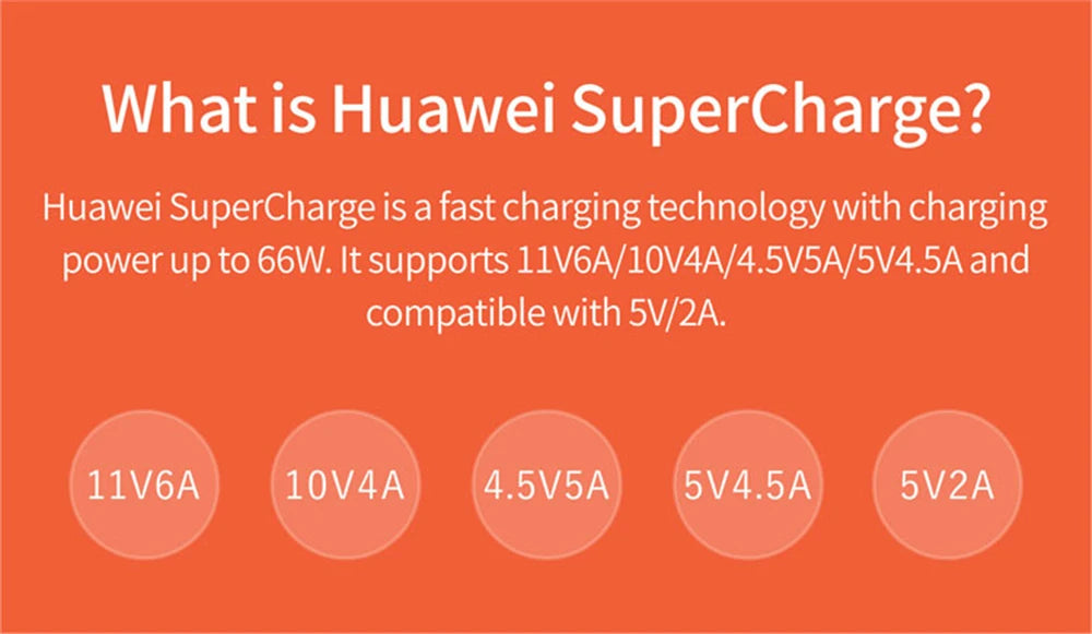 6A 66W Super Fast Charger Type C Cable for Huawei Mate 40 50 60 P50 P60 Nova 8 9 10 Honor 50 70 90 100 200 Lite X7 X8 X9 Magic 5