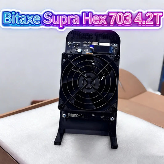 2025 Latest Bitaxe Supra Hex 703 4.2Th/s Bitcoin Miner Low Power Consumption Silent Home Miner In Stock