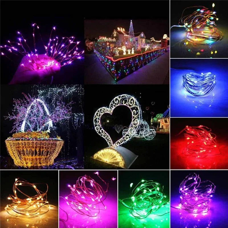 Fairy Light Battery Operated 1-20M String Light ，Christmas ，Indoor Home ，Festival Wedding ，Party or Gift ，birthday，Decoration