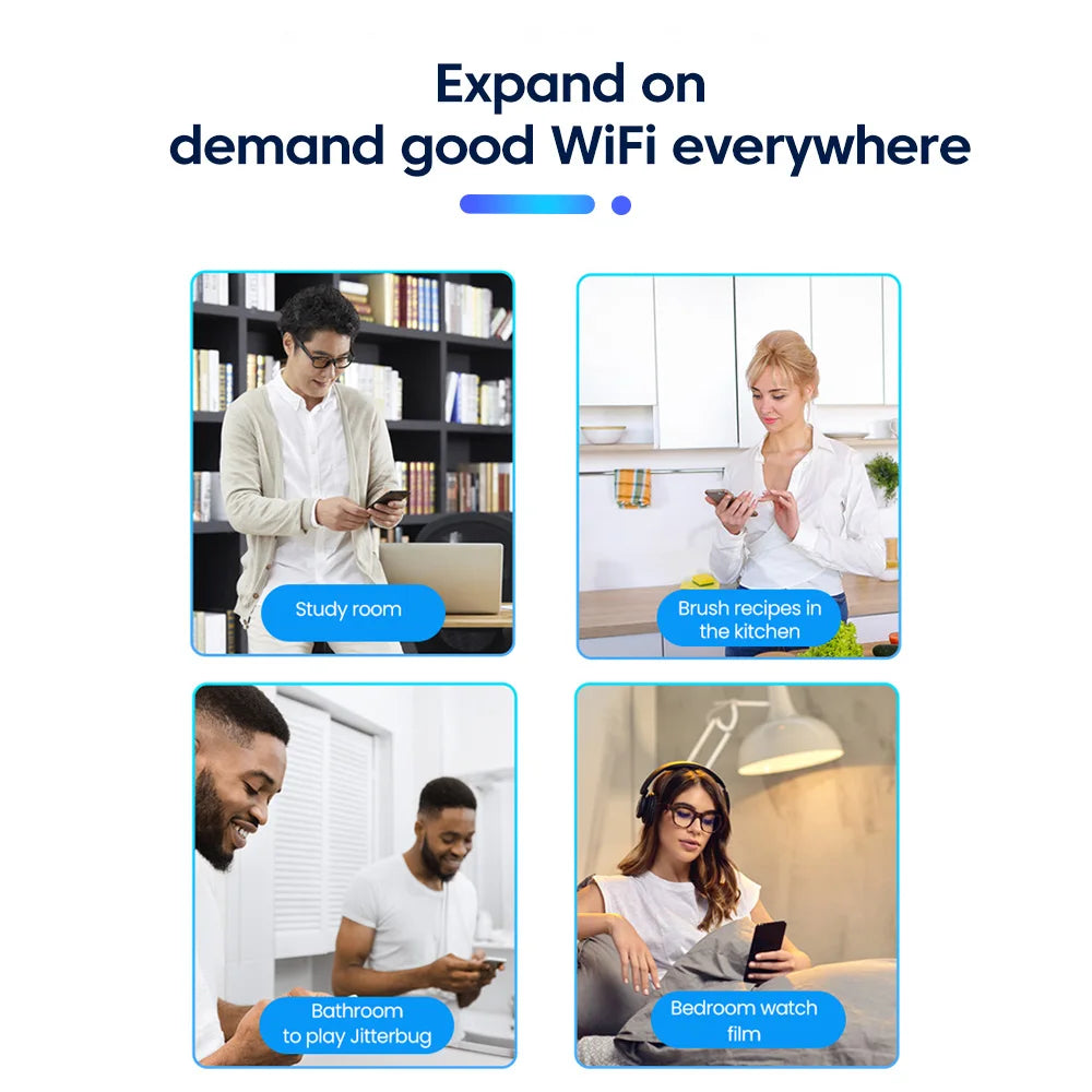 Wireless WiFi Repeater Wifi Signal Booster Dual-Band 2.4G WiFi Extender 802.11bgn Gigabit EU US Plugs WiFi Amplifier WPS Rout