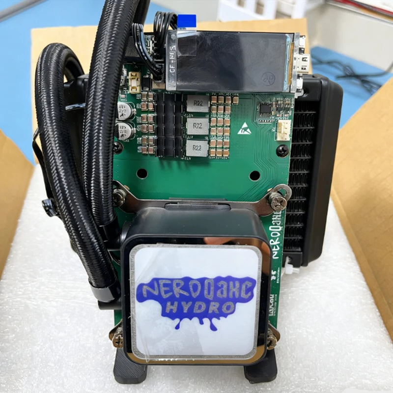 Brand New NerdQaxe++ Hydro 4.8TH/s 80W BTC Miner 15J/Th 4*BM1370 ASIC Chips, 2.4G WiFi Crypto Machine Open-Source Miner