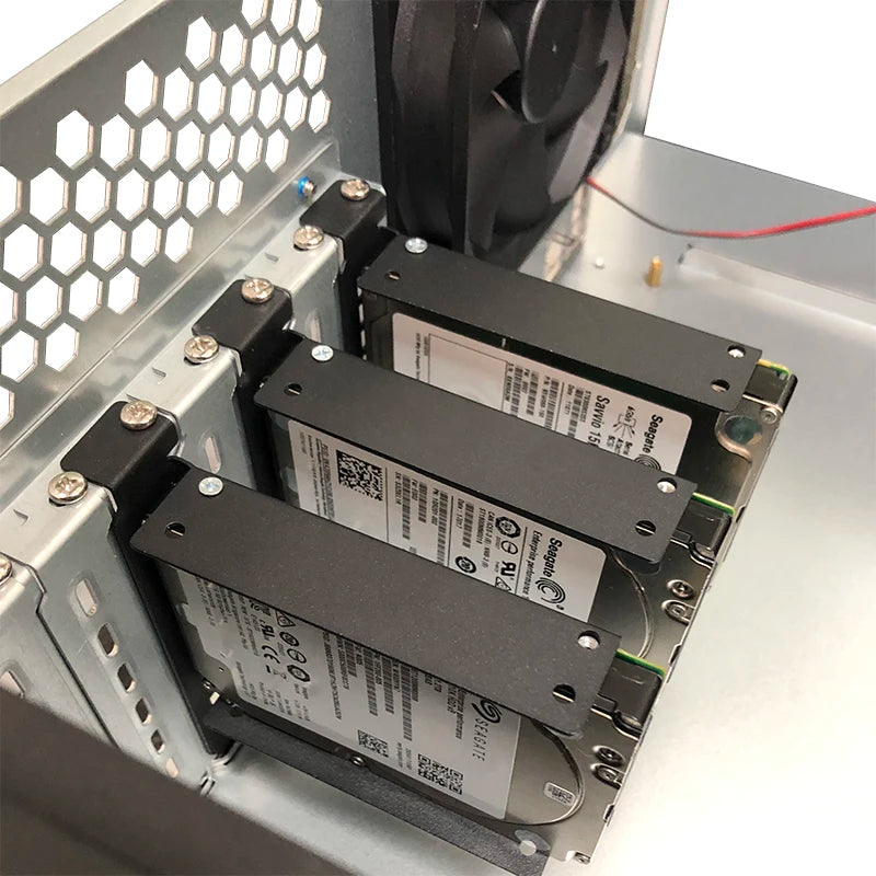 ZhenLoong PCIe/PCI Slot 2.5" Inch Hard Disk Bracket HDD to PC Case Chassis Rear Panel Cover Expansion SATA SSD Adapters Metal