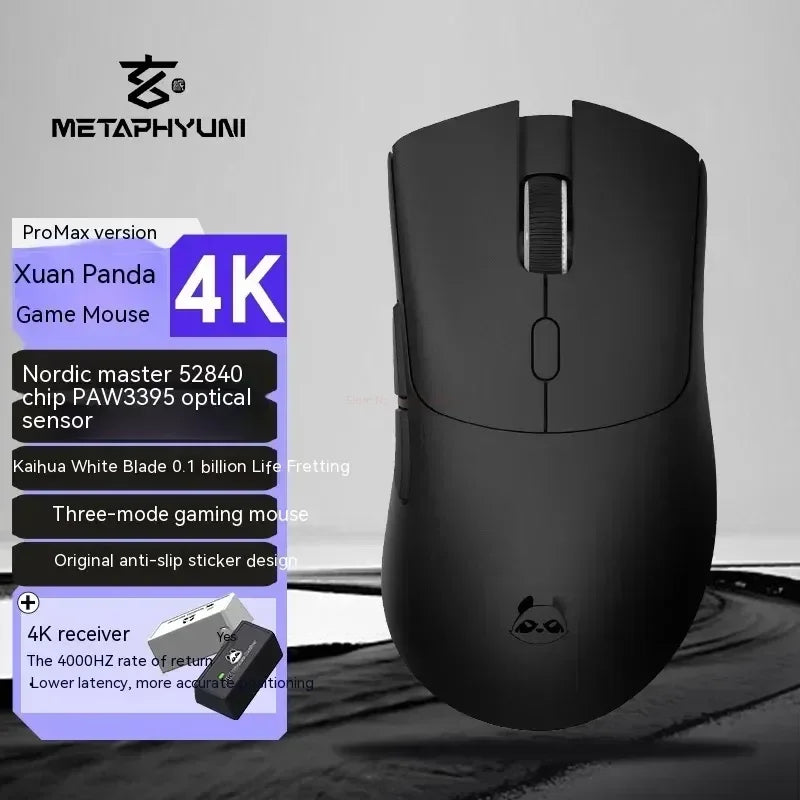 Metaphyuni Metapanda P1 Wireless Mouse P1 Pro Max Paw3395L ow Latency Lightweight E-Sports Gaming Mouse Ergonomics Pc Gamer Gift