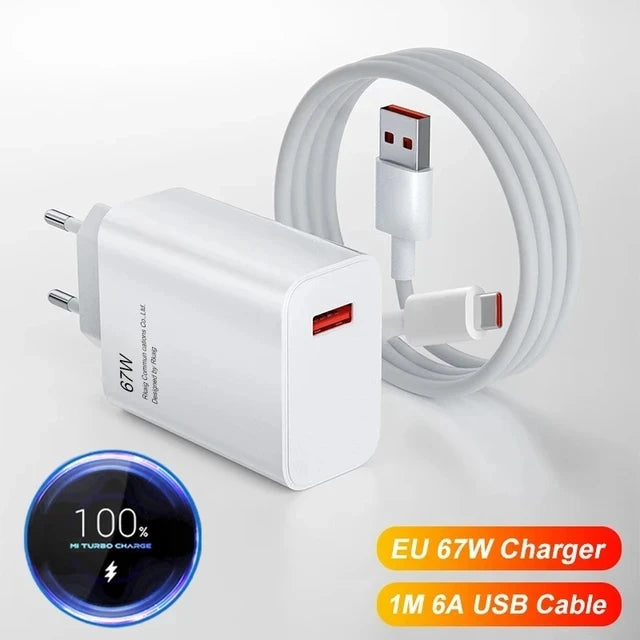 Fast Charger Type-C Cable For Xiaomi 10 11 12 Lite 13T Redmi Note 11T 12T 13 Pro POCO F4 F5 X4 GT X5 X6 Quick Charge