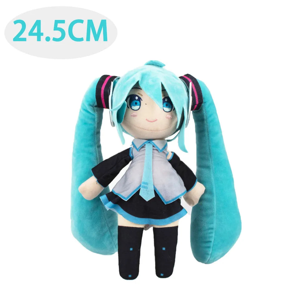 Cartoon 20cm Hatsune Miku Plush Doll Toy Anime sakura Miku snow Miku Character Kawaii Sitting posture Fufu Kids Christmas Gift