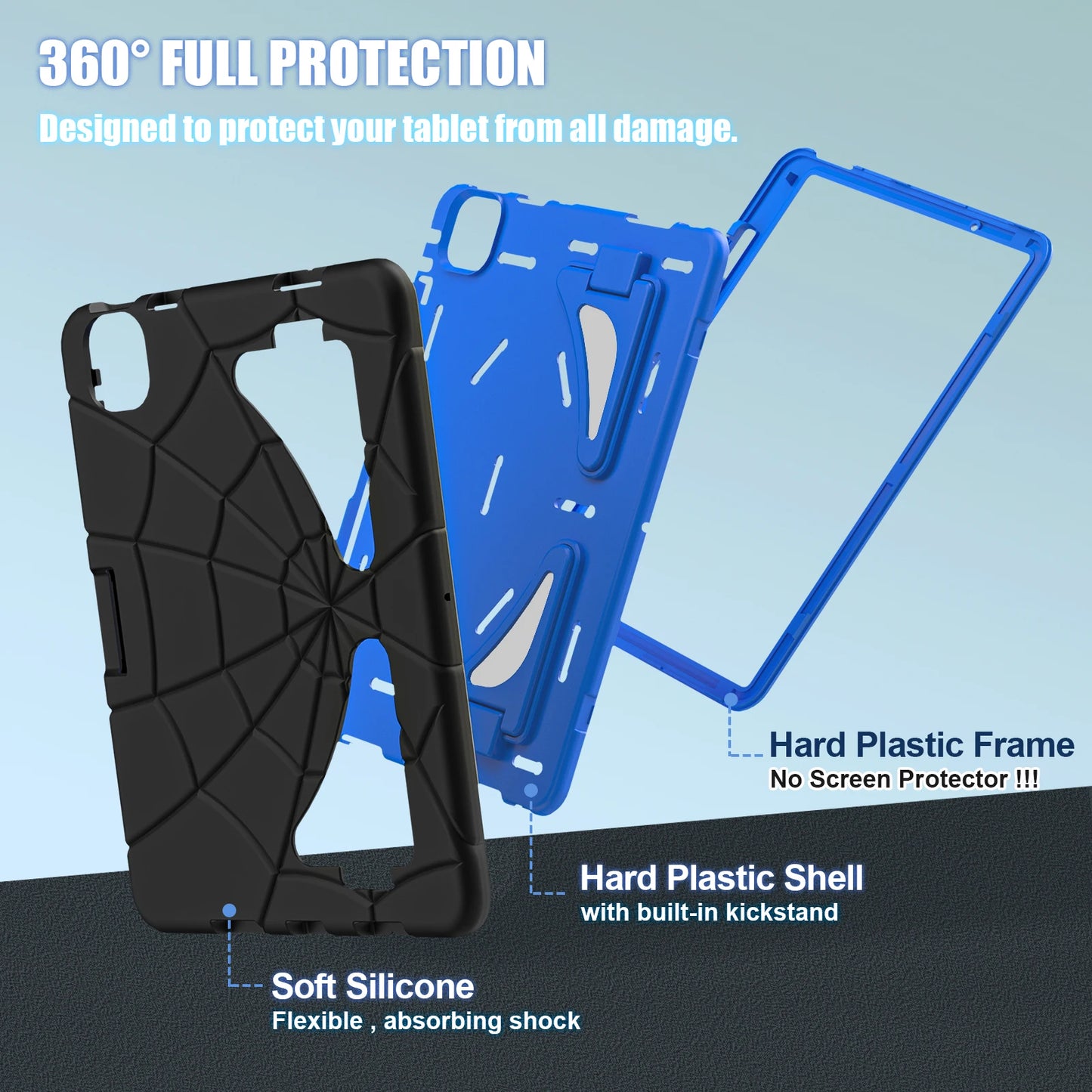 For iPad 10 10th Air 11 2024 pro 11 iPad 9.7inch Air 4 air 5  Armor Case for iPad pro 9.7 Kids Safe EVA Tablet Cover Laptop Tool