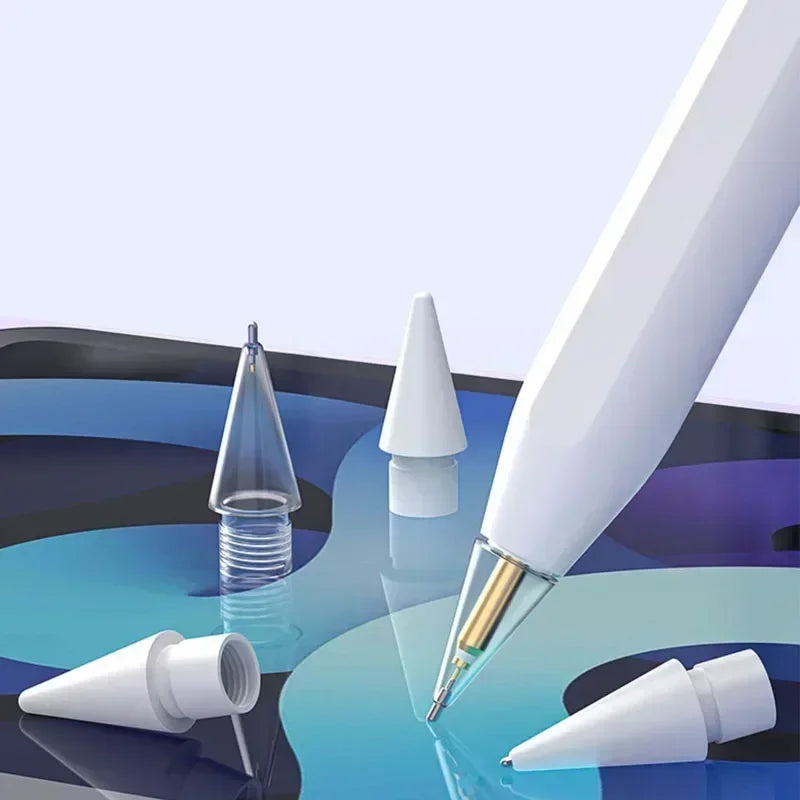 4/6 Pcs Replacement Pencil Tips for Apple Pencil 1/2th iPencil Pro 2B Soft Nibs for iPad Pro Mini Pencil 1/2 Stylus Fine Nib