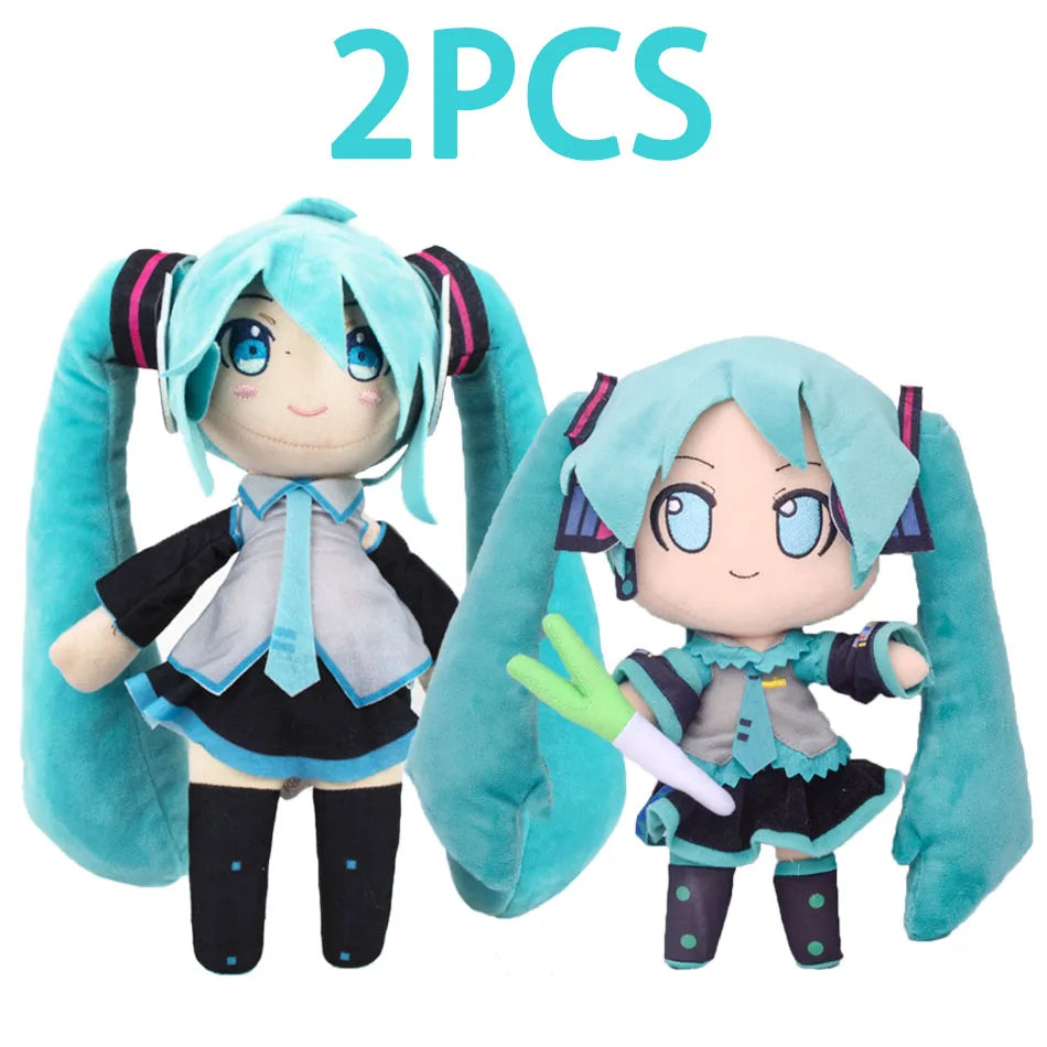 Cartoon 20cm Hatsune Miku Plush Doll Toy Anime sakura Miku snow Miku Character Kawaii Sitting posture Fufu Kids Christmas Gift