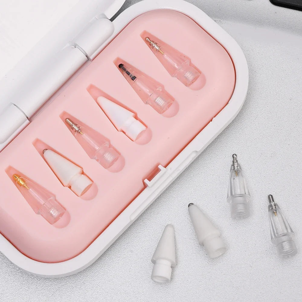 4/6 Pcs Replacement Pencil Tips for Apple Pencil 1/2th iPencil Pro 2B Soft Nibs for iPad Pro Mini Pencil 1/2 Stylus Fine Nib