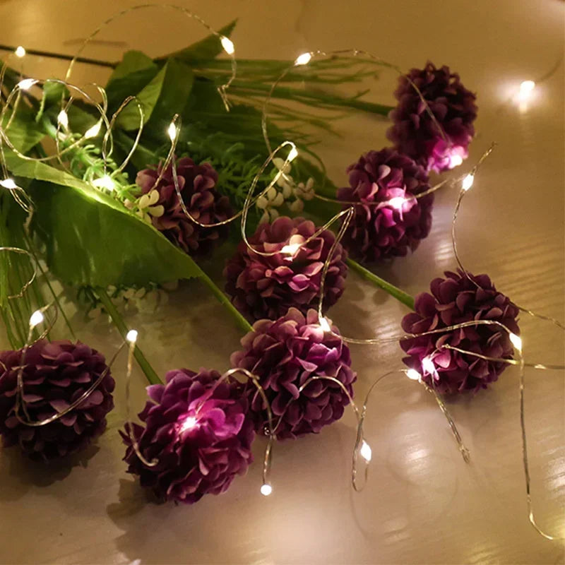 Fairy Light Battery Operated 1-20M String Light ，Christmas ，Indoor Home ，Festival Wedding ，Party or Gift ，birthday，Decoration