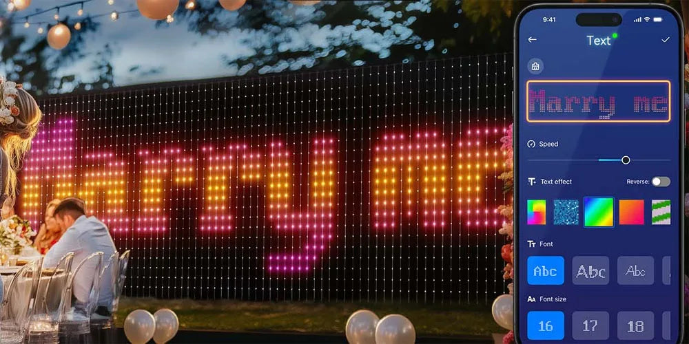 2*2M Smart Curtain Light 400 LED Christmas Light Color Changing Fairy String Lights with APP & Remote Dynamic Halloween Decor