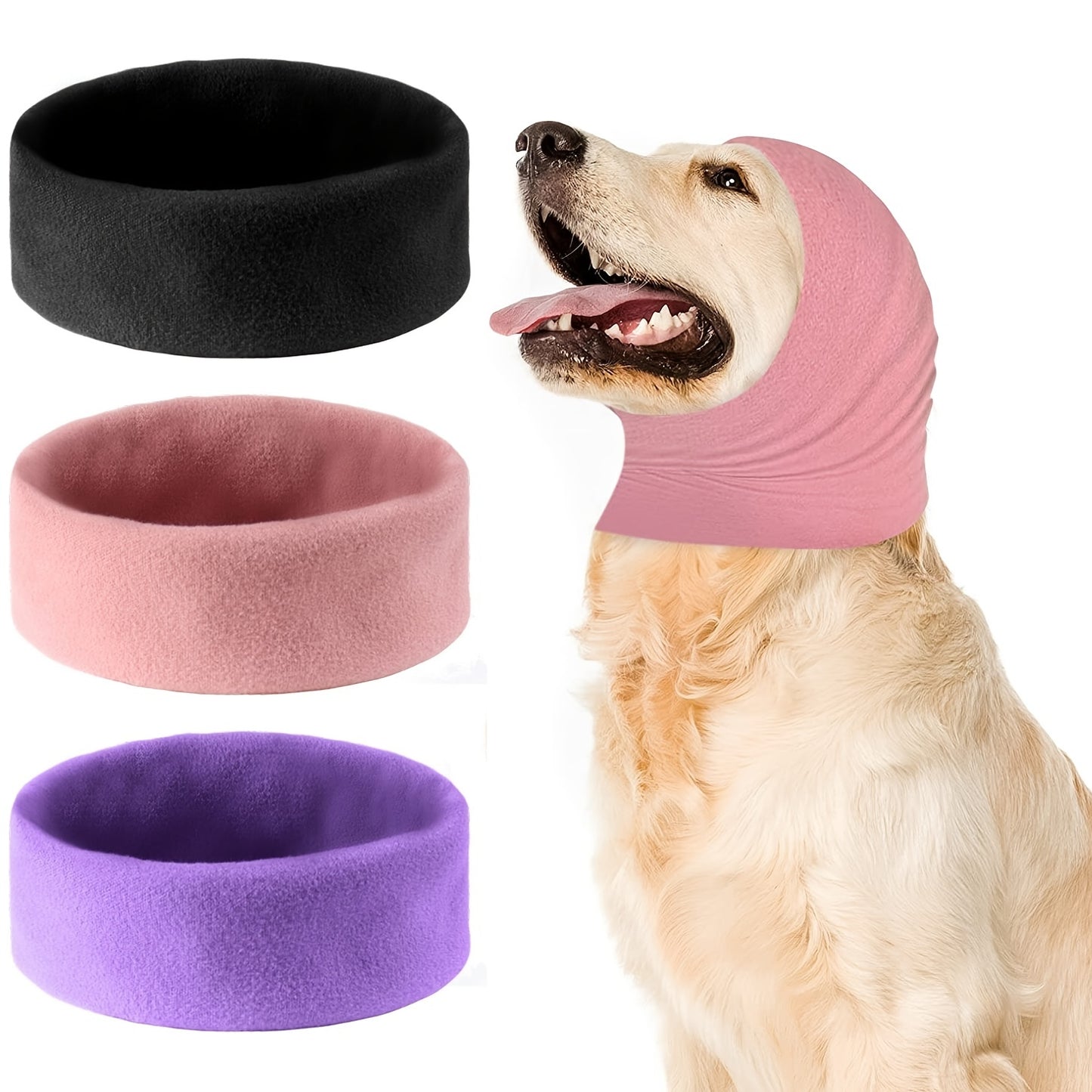 Dog Ear Muffs Noise Cancelling Pet Soundproof Headphones for Small to Medium Dogs and Puppies, Anti-Scratch Protective Covers with Wind Protection, Dog Ear Protection for Ears, Pet Ear Cover Extra Small, Dog Ear Support, Ear