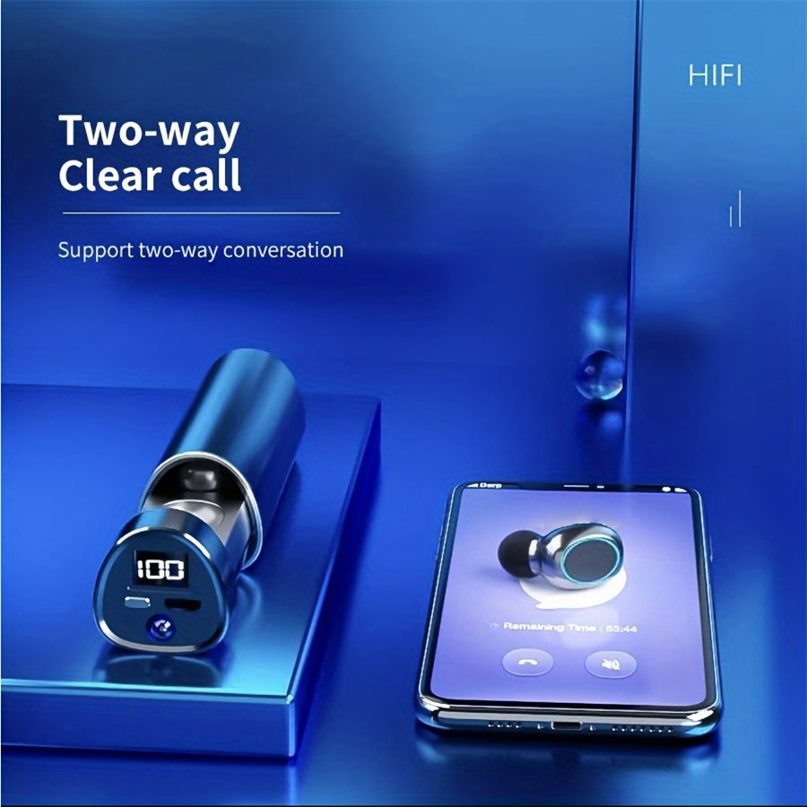 TWS N21 Earbuds With Torchlight Wireless Earphone HD HIFI Sport Gaming Headset Handsfree Wireless Earphone With Flashlight TWS Wireless Earbuds Touch Control Stereo TWS Mini Wireless Sports Headphones Waterproof Hi-Fi