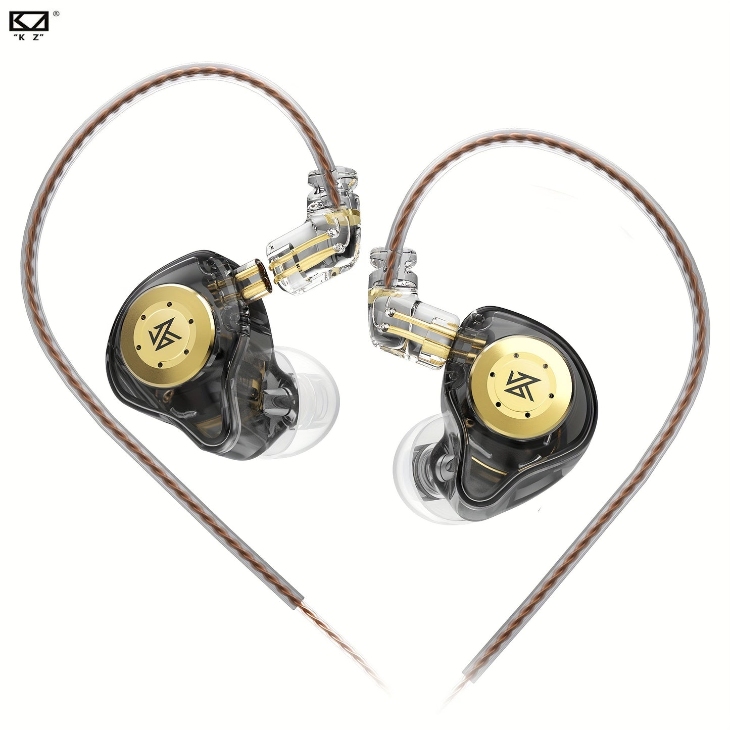 KZ EDX Pro In Ear Monitor Headphones Wired IEM Earphones Dual DD HiFi Stereo Sound Earphones Noise Cancelling Earbuds