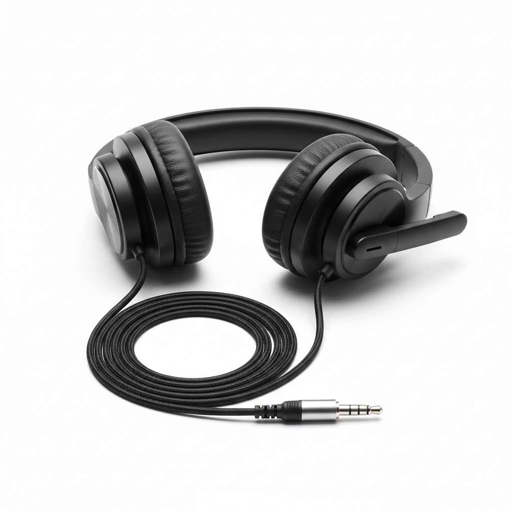 Wired Headphones, Foldable Bass With Microphone, Headset, 47.24inch Cable, 3.55mm Plug