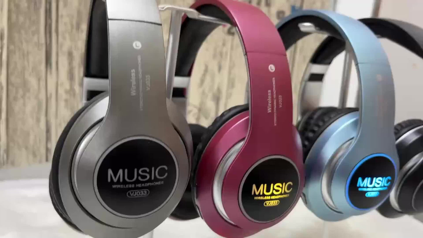 [Christmas Gift] Wireless Headphones, Wireless Headphones With Bass, Lightweight Foldable Headphones With Built-in Microphone, Compatible With 3, 5mm Audio Cable, Suitable For Travel Work Laptop Phone, Gaming Headphones, Chri