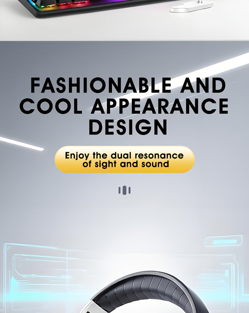 [Christmas Gift] Wireless Headphones, Wireless Headphones With Bass, Lightweight Foldable Headphones With Built-in Microphone, Compatible With 3, 5mm Audio Cable, Suitable For Travel Work Laptop Phone, Gaming Headphones, Chri