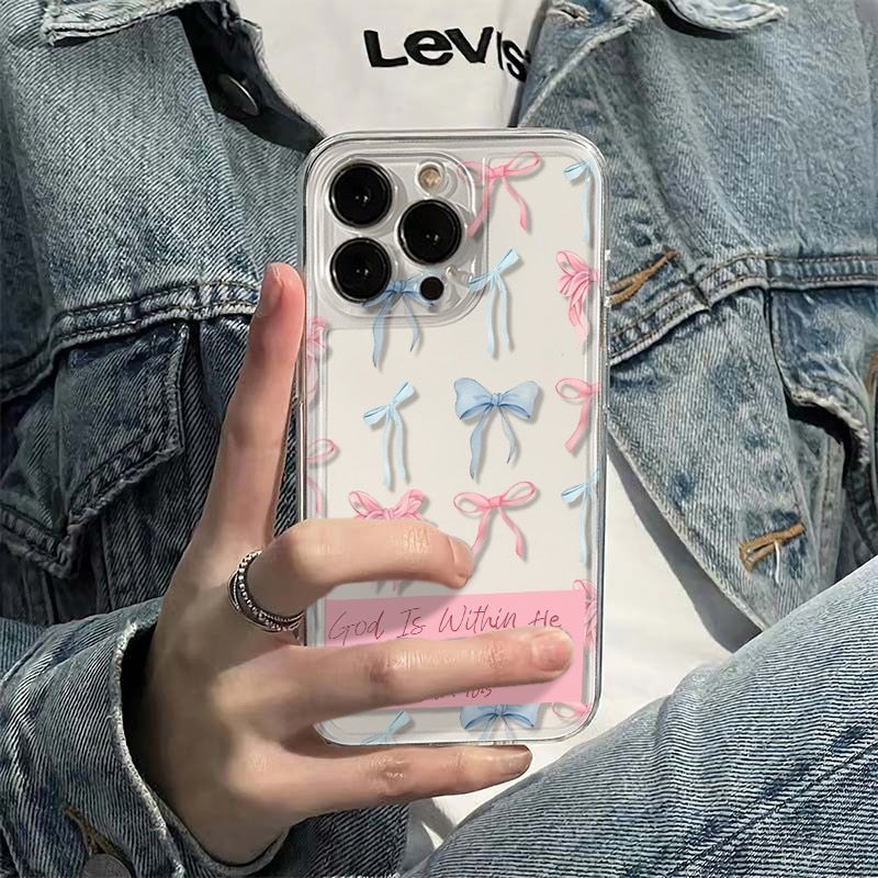 Compatible With Bow-shaped English Phone Cases