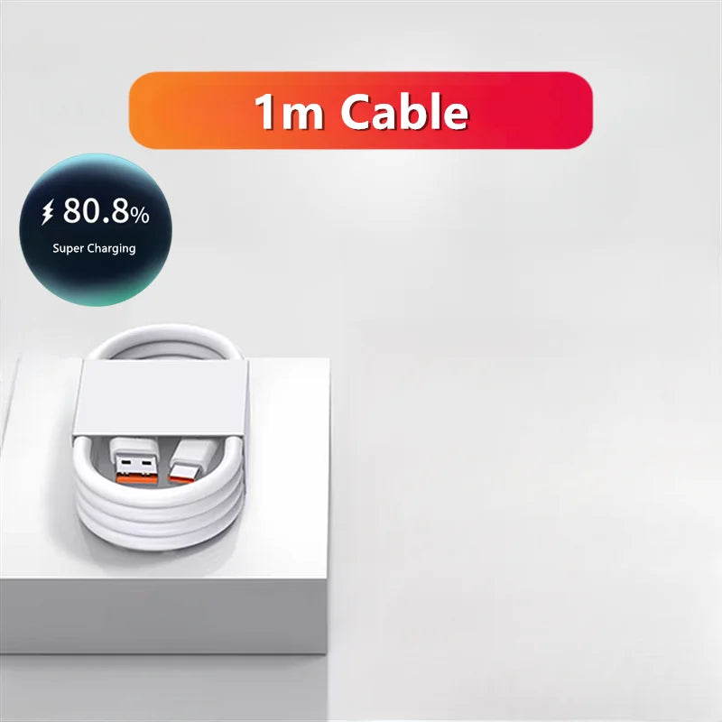 6A 66W Super Fast Charger Type C Cable for Huawei Mate 40 50 60 P50 P60 Nova 8 9 10 Honor 50 70 90 100 200 Lite X7 X8 X9 Magic 5 - HAMZAKHANSTORE