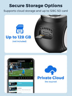 10MP 5K Dual Lens Dual Screens Wifi Security Camera 5X Digital Zoom Video Surveillance Night Vision Human Detection O-KAM PRO - HAMZAKHANSTORE