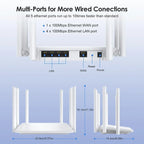 1200M Wireless Router External Antenna Modem Router Wide Coverage WiFi Repeater 2.4G 5G Home Office Amplification Signal Router - HAMZAKHANSTORE