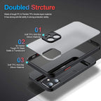 New Armor Bumper Shockproof Phone Case For iPhone 15 11 12 13 Mini 14 Pro XR X Xs Max 7 8 Plus SE 2020 Silicone Hard Cover Capa.