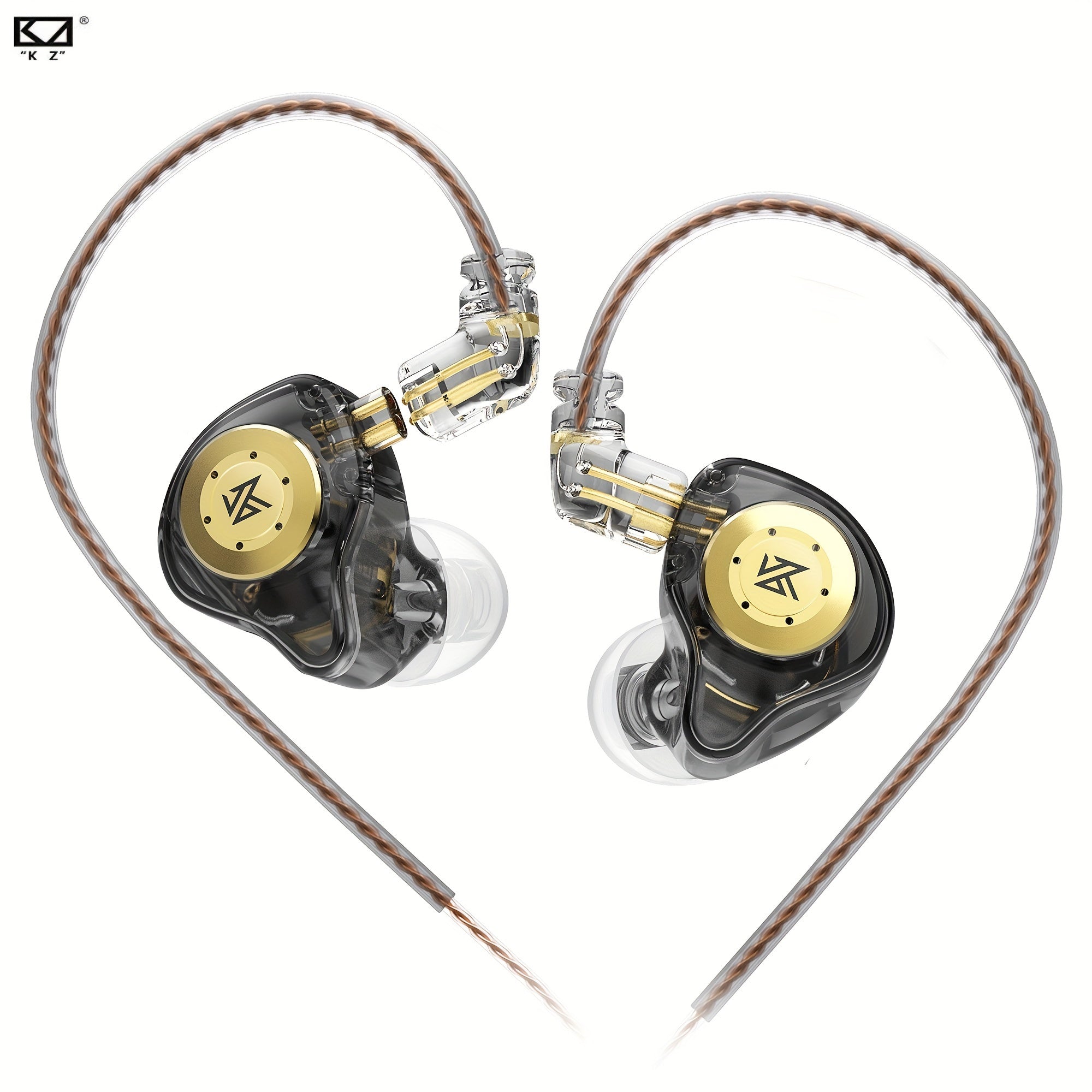 KZ EDX Pro In Ear Monitor Headphones Wired IEM Earphones Dual DD HiFi Stereo Sound Earphones Noise Cancelling Earbuds.