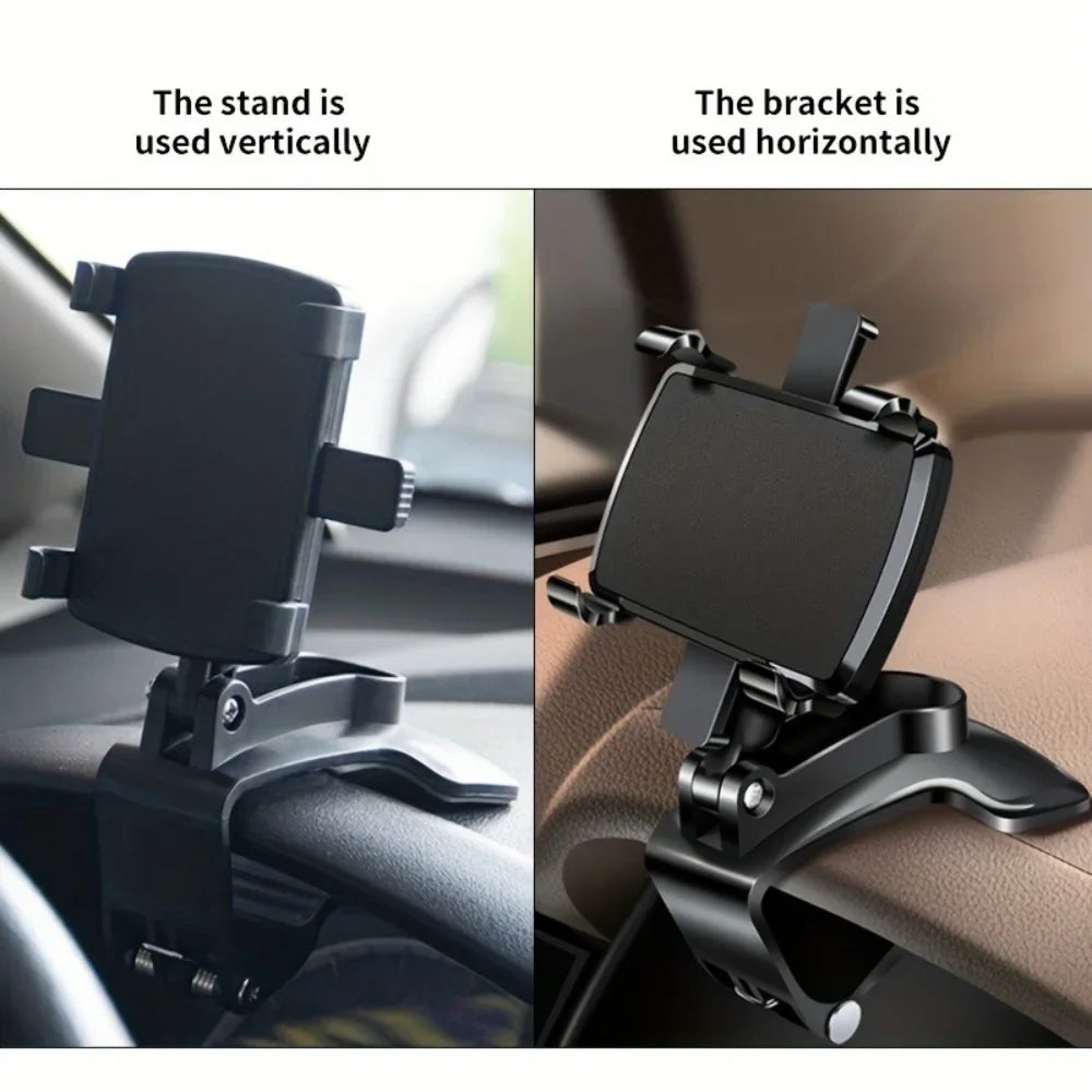 Support de téléphone universel pour tableau de bord de voiture 360 °   Support de voiture pour Smartphone rotatif, pour iPhone,.