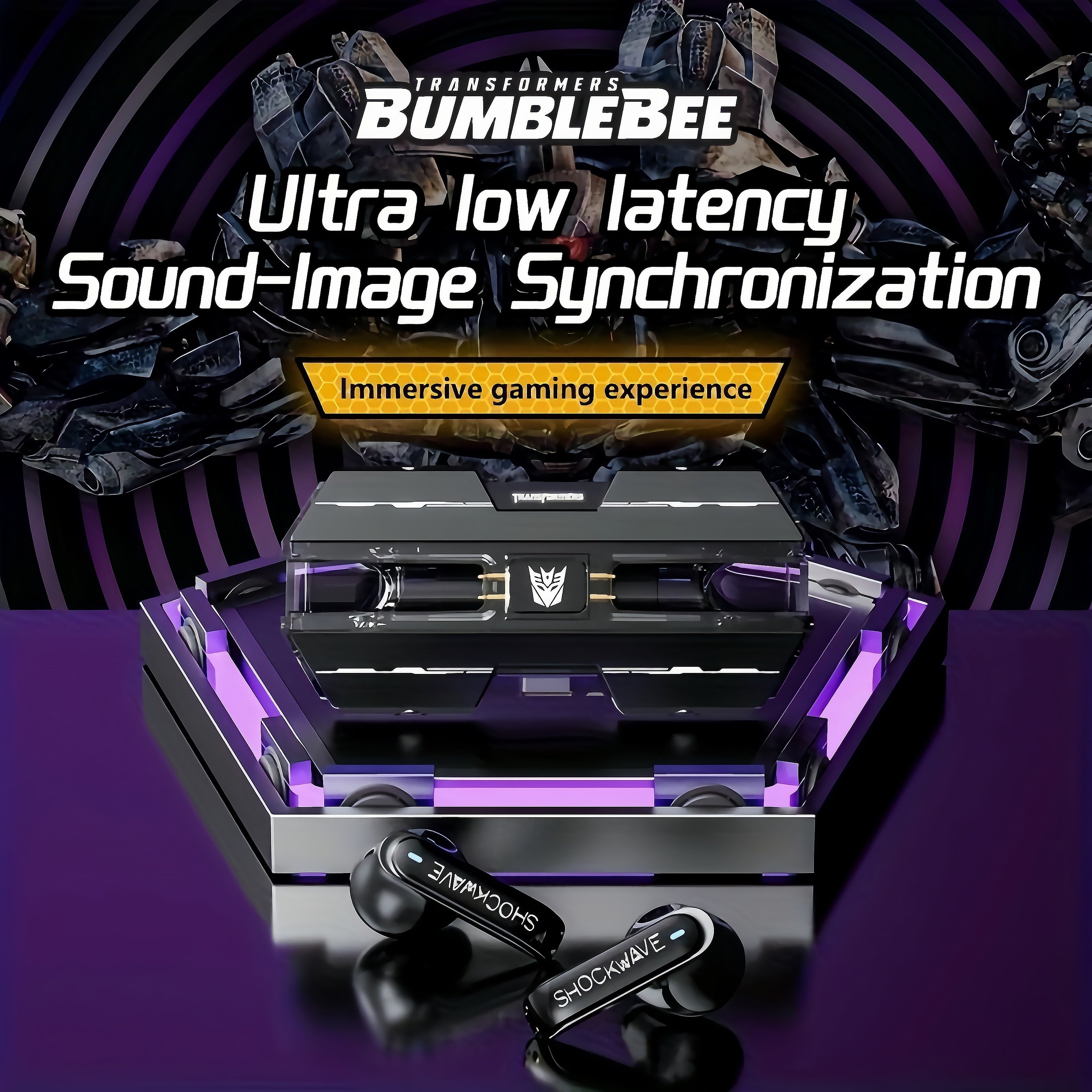 Transformers TF-T01 Wireless In-Ear Earphones Bluetooth headphones Noise Cancelling Headphones.