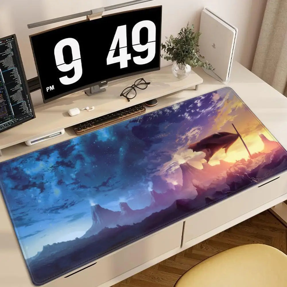 Gurren Lagann Mouse Pad Pc Gamer Cabinet Keyboard Tengen Toppa Mat Computer Anime Deskmat Gaming Accessories Table Mousepad XXL - HAMZAKHANSTORE