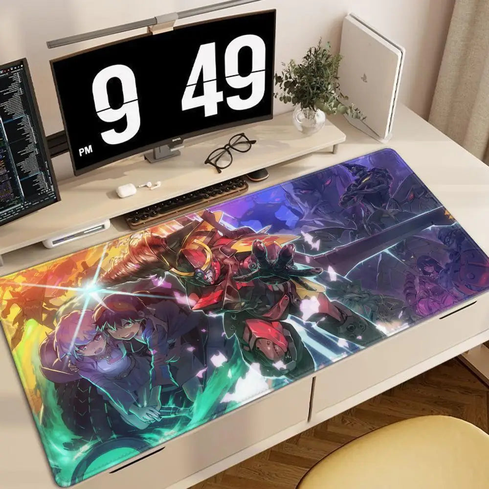 Gurren Lagann Mouse Pad Pc Gamer Cabinet Keyboard Tengen Toppa Mat Computer Anime Deskmat Gaming Accessories Table Mousepad XXL - HAMZAKHANSTORE