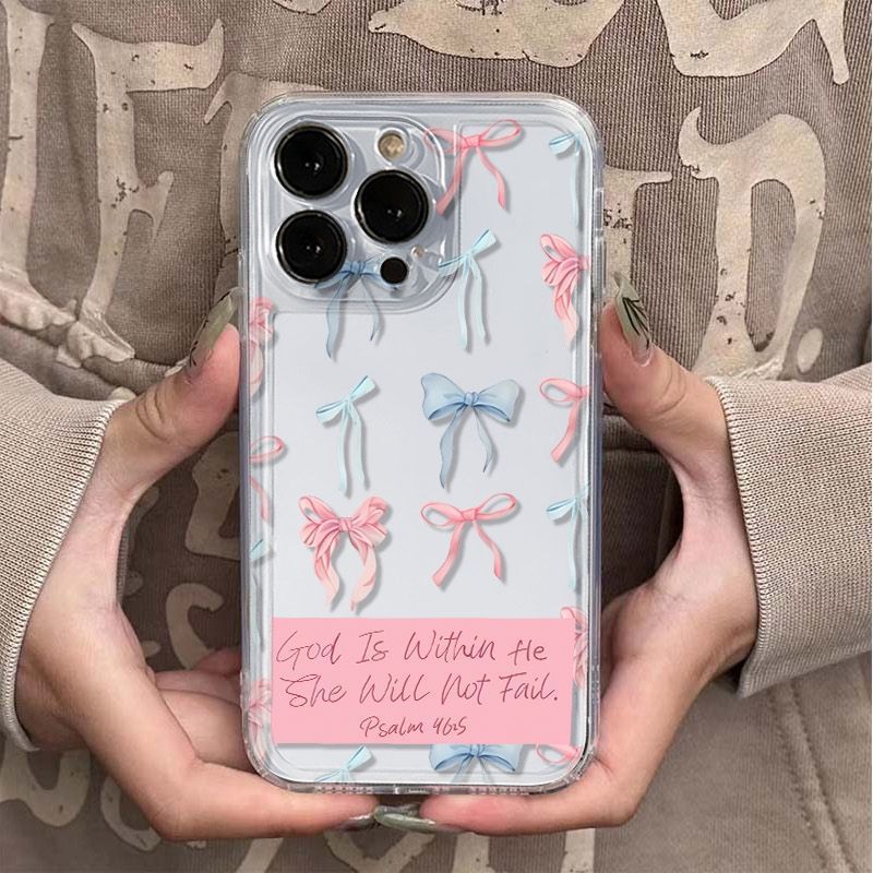 Compatible With Bow-shaped English Phone Cases - HAMZAKHANSTORE